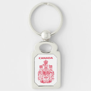 Canada national emblem keychain