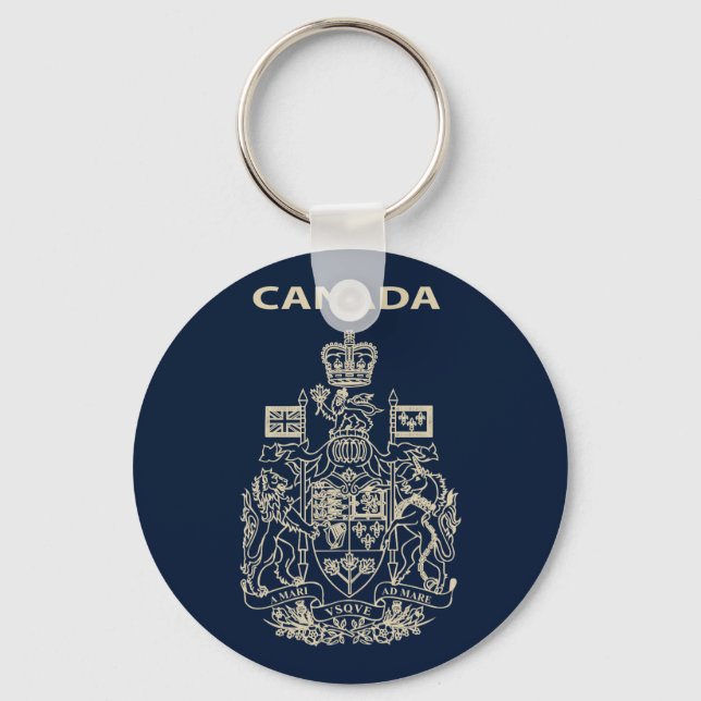 Canada national emblem keychain (Front)