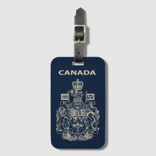 Canada national emblem luggage tag