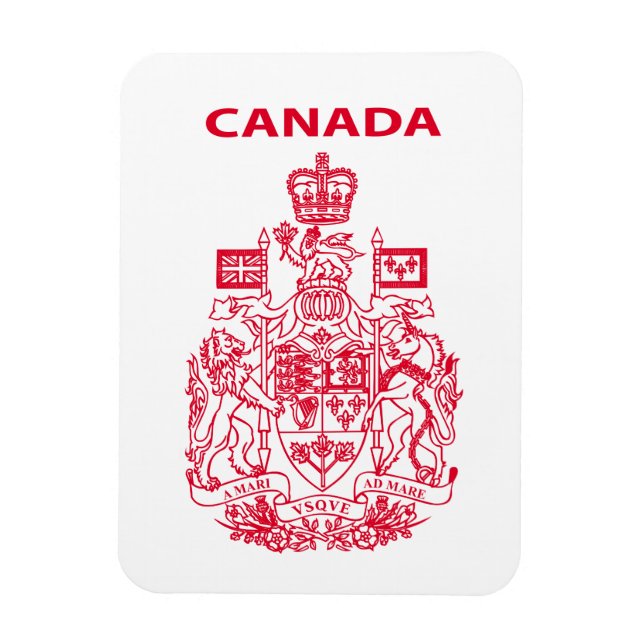 Canada national emblem magnet (Vertical)