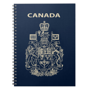 Canada national emblem notebook