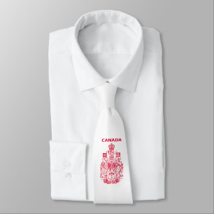 Canada national emblem tie