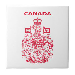 Canada national emblem tile