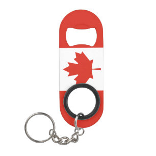 Canada National Flag Patriotic Keychain Bottle Opener