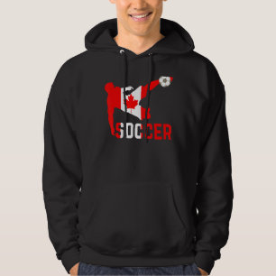 Canada National Soccer  Soccer Canada Flag Footbal Hoodie