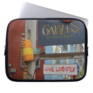 Canada, New Brunswick, St Andrews. Colourful Laptop Sleeve