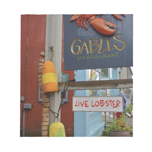 Canada, New Brunswick, St Andrews. Colourful Notepad (Front)