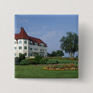 Canada, New Brunswick, St Andrews. The Fairmont 2 Inch Square Button