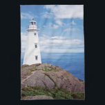 Canada, Newfoundland, Cape Spear National Kitchen Towel<br><div class="desc">COPYRIGHT Michael Glatt / DanitaDelimont.com | CN05 MGL0002.jpg | Canada,  Newfoundland,  Cape Spear National Historical Site,  Lighthouse. The Eastern most point of North America.</div>