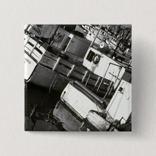 Canada, Nova Scotia, Digby. Fishing boats 2 Inch Square Button