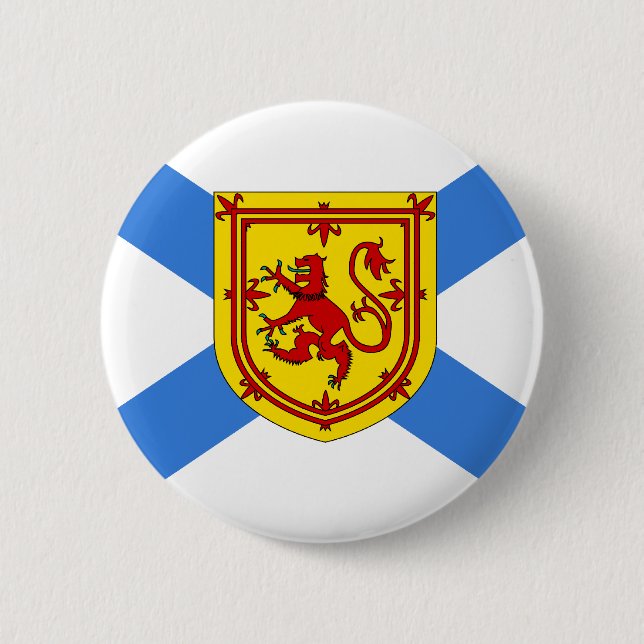 Canada Nova Scotia Flag 2 Inch Round Button (Front)