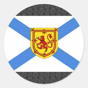 Canada Nova Scotia Flag Classic Round Sticker