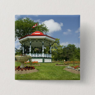 Canada, Nova Scotia, Halifax, Public Gardens. 2 Inch Square Button