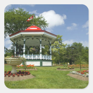Canada, Nova Scotia, Halifax, Public Gardens. Square Sticker