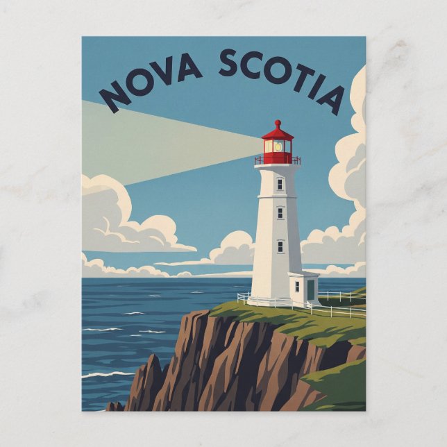Canada Nova Scotia Lighthouse Postcard (Front)