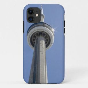 Canada, Ontario, Toronto. Top of CN Tower with iPhone 11 Case