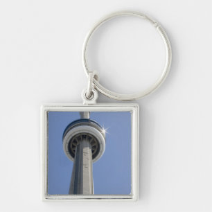 Canada, Ontario, Toronto. Top of CN Tower with Keychain