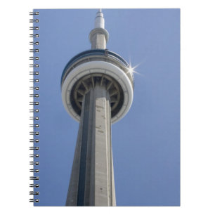 Canada, Ontario, Toronto. Top of CN Tower with Notebook
