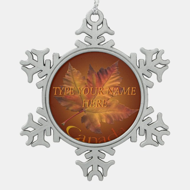 Canada Ornament Personalized Canada Souvenir (Front)