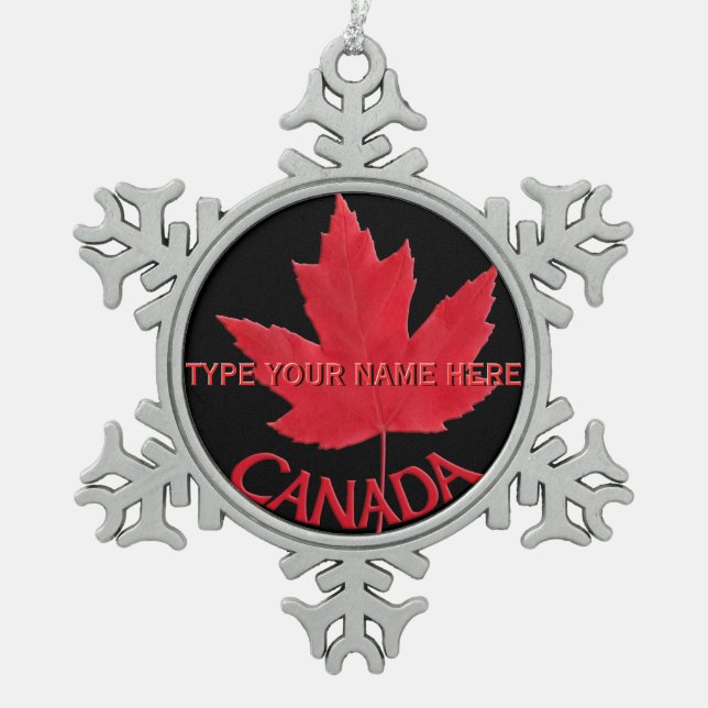 Canada Ornament Personalized Canada Souvenir (Front)