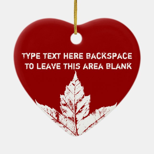 Canada Ornament Personalized Souvenir  Canada Gift (Back)