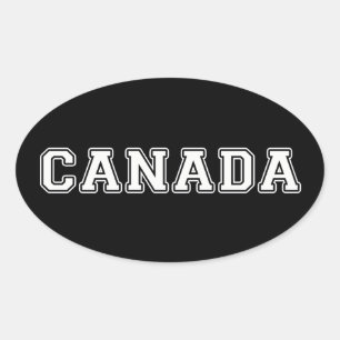 Canada Oval Sticker