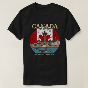 Canada - Parliament Building and Canadian Heritage T-Shirt
