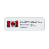 CANADA Patriotic Flag Customised Return Address