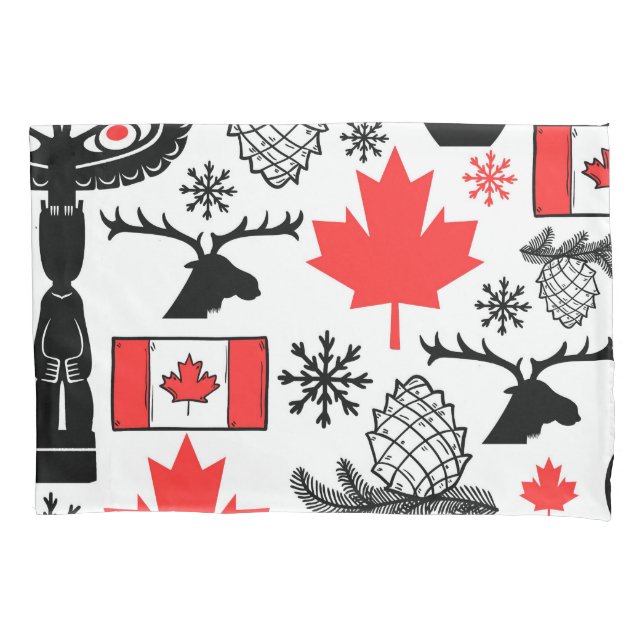 Canada Pattern Pillowcase (Front)