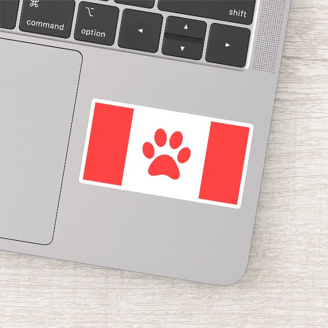 Canada Paw Flag - Funny Canadian Flag (Detail)