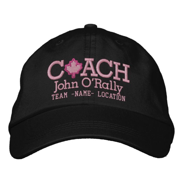 Canada Personalize Coach Hat Name Team (Front)