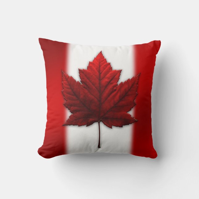 Canada Pillow Personalized Canadian Flag Pillow (Front)