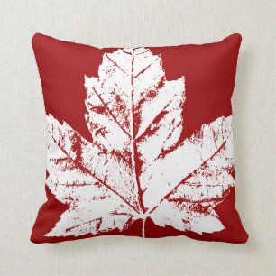 Canada Pillow Red Flag Leaf Throw Pillows & Decor