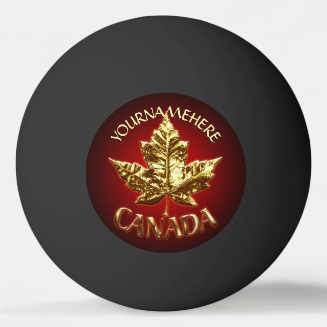 Canada Ping Pong Ball Personalized Canada Balls (Front)