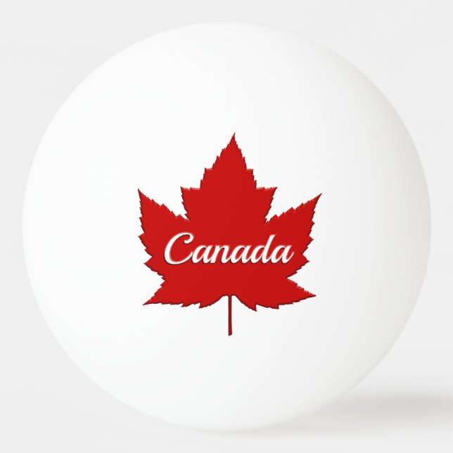 Canada Ping Pong Ball Personalized Canada Balls (Front)