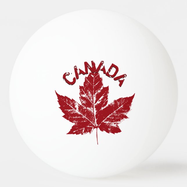 Canada Ping Pong Ball Personalized Canada Balls (Front)