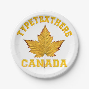 Canada Plates Custom Sporty Canada Paper Plates