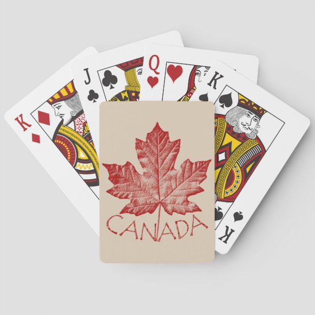 Canada Playing Cards Canada Custom Souvenir Cards (Back)