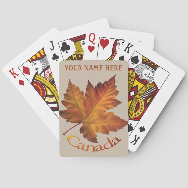 Canada Playing Cards Canada Custom Souvenir Cards (Back)