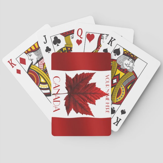 Canada Playing Cards Canada Flag Souvenir Cards (Back)