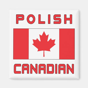 Canada Polish Canadian Flag Magnet