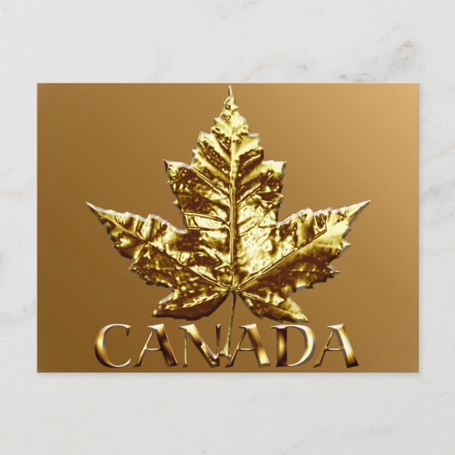 Canada Postcards Gold Canada Souvenir Postcards (Front)