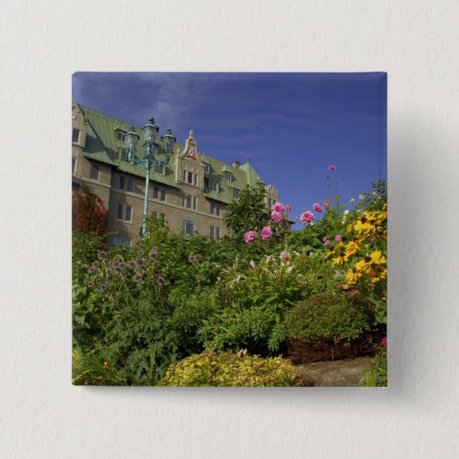Canada,  Quebec. Charlevoix region, 2 Inch Square Button (Front)