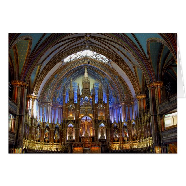Canada,  Québec,  Montréal. Intérieur de Notre 2 (Devant horizontal)
