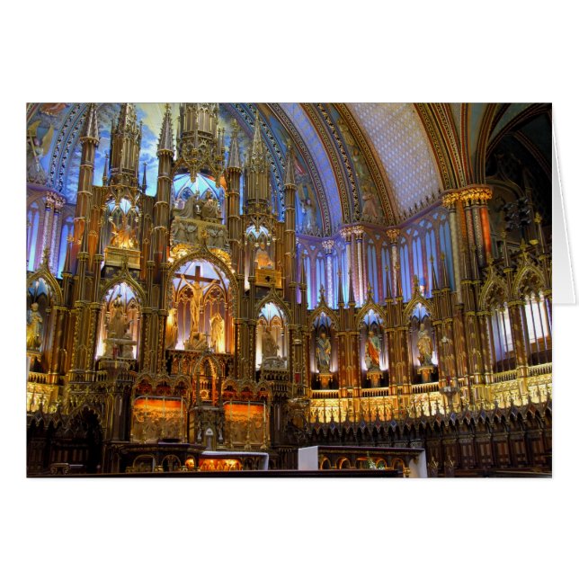 Canada,  Quebec,  Montreal. Interior of Notre (Front Horizontal)