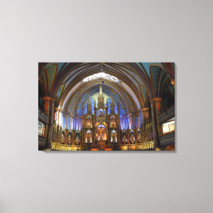 Canada, Quebec, Montreal. Interior of Notre 2 Canvas Print