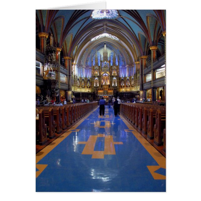 Canada,  Quebec,  Montreal. Interior of Notre 3 (Front)