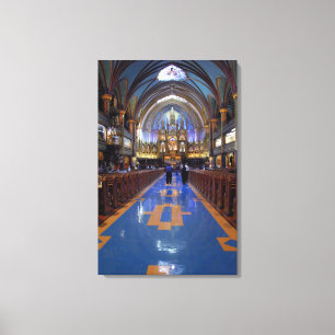Canada, Quebec, Montreal. Interior of Notre 3 Canvas Print