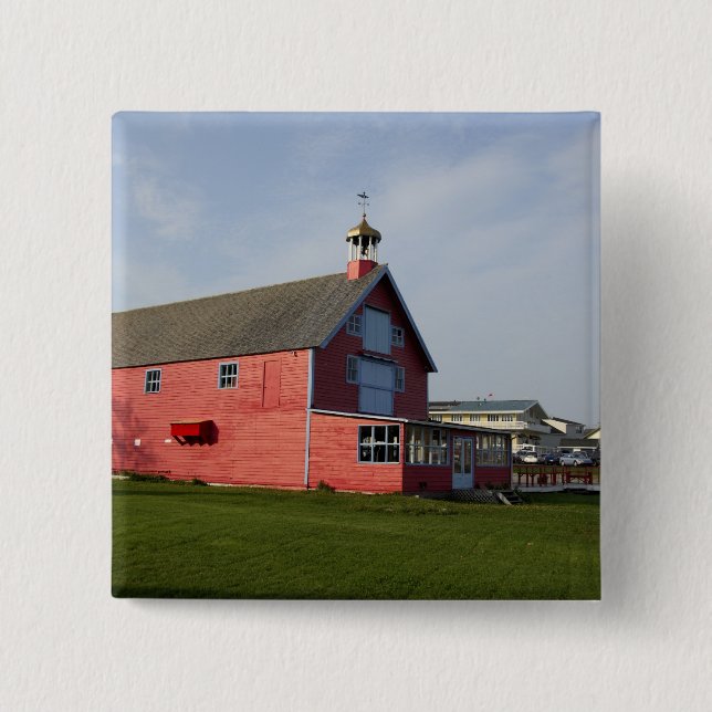 Canada,  Quebec,  Perce. IMAGE RESTRICTED: Not 2 Inch Square Button (Front)
