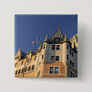 Canada,  Quebec,  Quebec City. Fairmont Chateau 2 Inch Square Button
